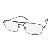 NEW JACK SPADE CARLSON MENS/WOMENS SHIELD FULL-RIM DARK BRONZE BRAND NAME COLLECTIBLE PILOT FRAME DEMO LENSES 54-17-140 EYEGLASSES/GLASSES