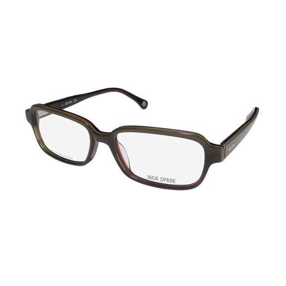NEW JACK SPADE COLLIER MENS/WOMENS RECTANGULAR FULL-RIM TANK CLASSIC COLLECTIBLE SIGNATURE LOGO FRAME DEMO LENSES 53-16-140 EYEGLASSES/SPECTACLES