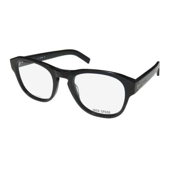 NEW JACK SPADE FREEMAN MENS/WOMENS DESIGNER FULL-RIM BLACK BRAND NAME COLLECTIBLE AUTHENTIC FRAME DEMO LENSES 48-20-140 EYEGLASSES/SPECTACLES