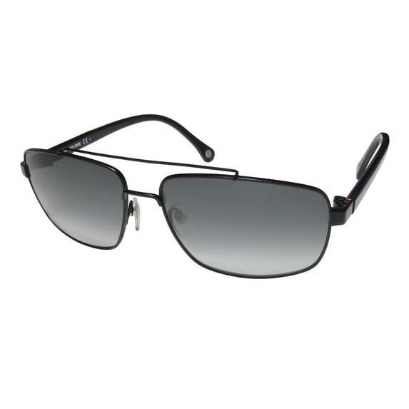 NEW JACK SPADE GARRETT MENS SHIELD FULL-RIM 100% UVA & UVB BLACK BRAND NAME AUTHENTIC POPULAR DESIGN PILOT FRAME GRAY LENSES 59-15-140 SUNGLASSES/EYEWEAR