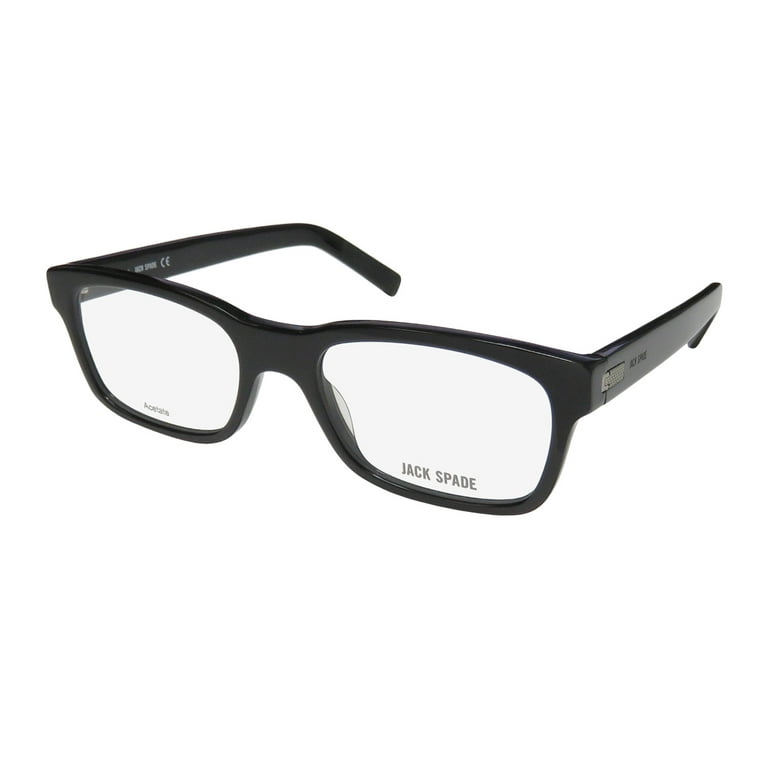 NEW JACK SPADE HANCOCK MENS/WOMENS RECTANGULAR FULL-RIM BLACK