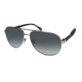 thumbnail image 1 of NEW JACK SPADE MORTON MENS/WOMENS SHIELD FULL-RIM GRADIENT RUTHENIUM AUTHENTIC BRAND NAME RETRO CONTEMPORARY PILOT FRAME GRADIENT GRAY LENSES 60-14-140 SUNGLASSES/SHADES, 1 of 9