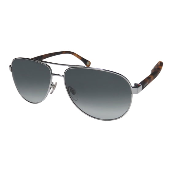 NEW JACK SPADE MORTON MENS/WOMENS SHIELD FULL-RIM GRADIENT RUTHENIUM AUTHENTIC BRAND NAME RETRO CONTEMPORARY PILOT FRAME GRADIENT GRAY LENSES 60-14-140 SUNGLASSES/SHADES