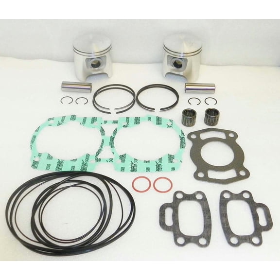 OEM Grade Top End Rebuild Kit 78mm Standard Bore Compatible with 1993 Sea-Doo XP 650 Rotax 657 649cc 2-Cylinder 2-Stroke PWC Pistons Rings Gaskets Replaces 420-888-577