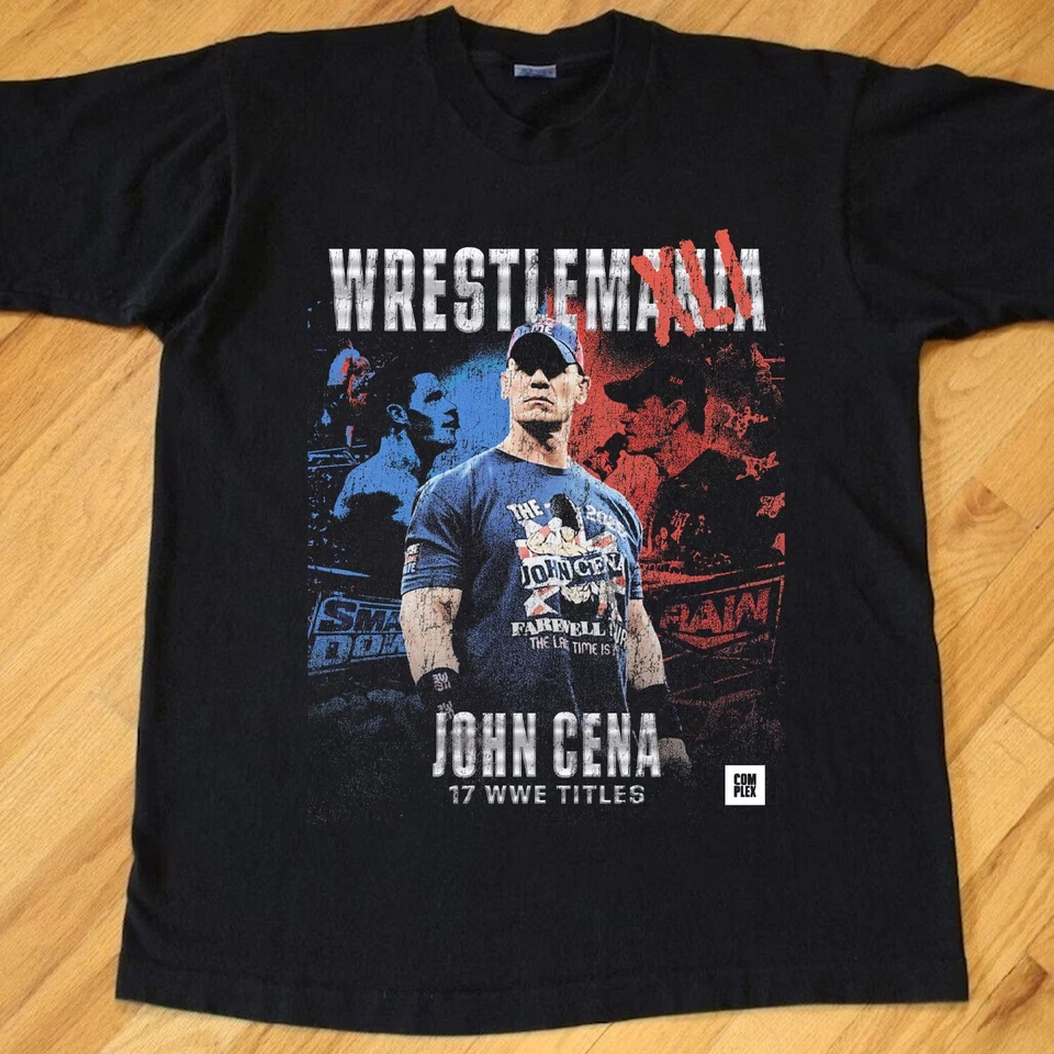 NEW - JOHN CENA WINS HIS 17TH WORLD TITLE AT WRESTLEMANIA 41 T-SHIRT