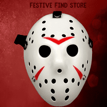 NEW Jason Hockey Mask | White Friday The 13th Mask Worn by Jason Voorhees