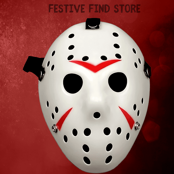NEW Jason Hockey Mask | White Friday The 13th Mask Worn by Jason Voorhees