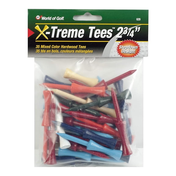 NEW Jef World of Golf X-Treme Step Tees Multi 2 3/4" - 35pk