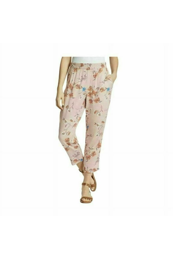 NEW!!! Jessica Simpson Ladies' Soft Printed Pant (Pink Floral & XXL)