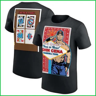 NEW - John Cena Farewell Tour 2025 Las Vegas Black T-Shirt unisex