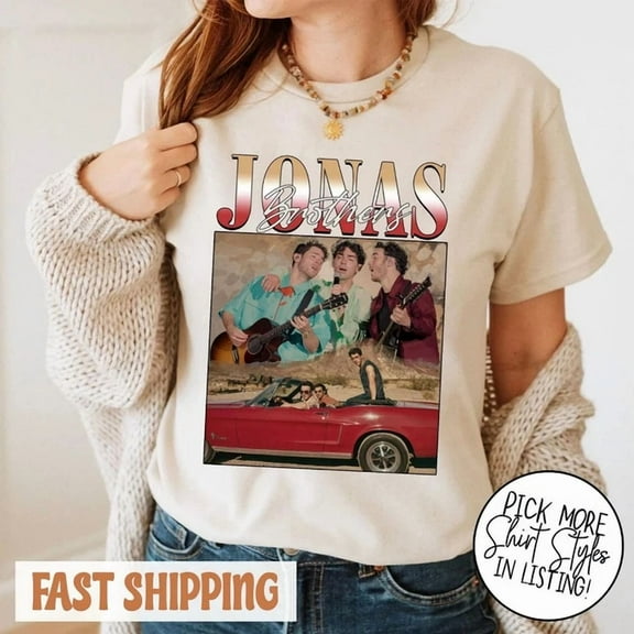NEW!! Jonas Bros Vintage 20th Anniversary Tour 2025 T-Shirt