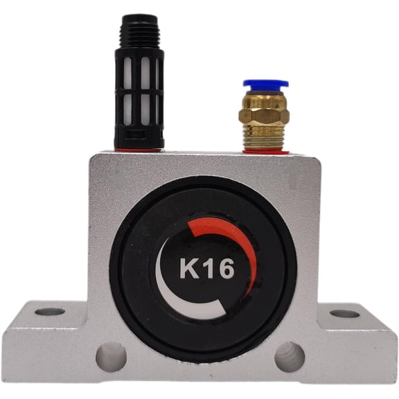 NEW K 1/4'' K16 Thread Pneumatic Vibrator Power Concrete Vibrator Ball Type Aluminum Alloy Air Turbine Oscillator with Silencer