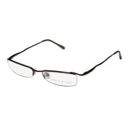 NEW KAREN MILLEN KM0047 WOMENS/LADIES DESIGNER HALF-RIM BROWNISH COPPER UNIQUE DESIGN HALF-RIM FRAME DEMO LENSES 50-17-135 SPRING HINGES EYEGLASSES/EYEWEAR