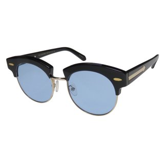 $349 Karen Walker Bold Half Rim Sunglasses Black Round Lens 51-18-145 100% UV Pr Black Women main image 3