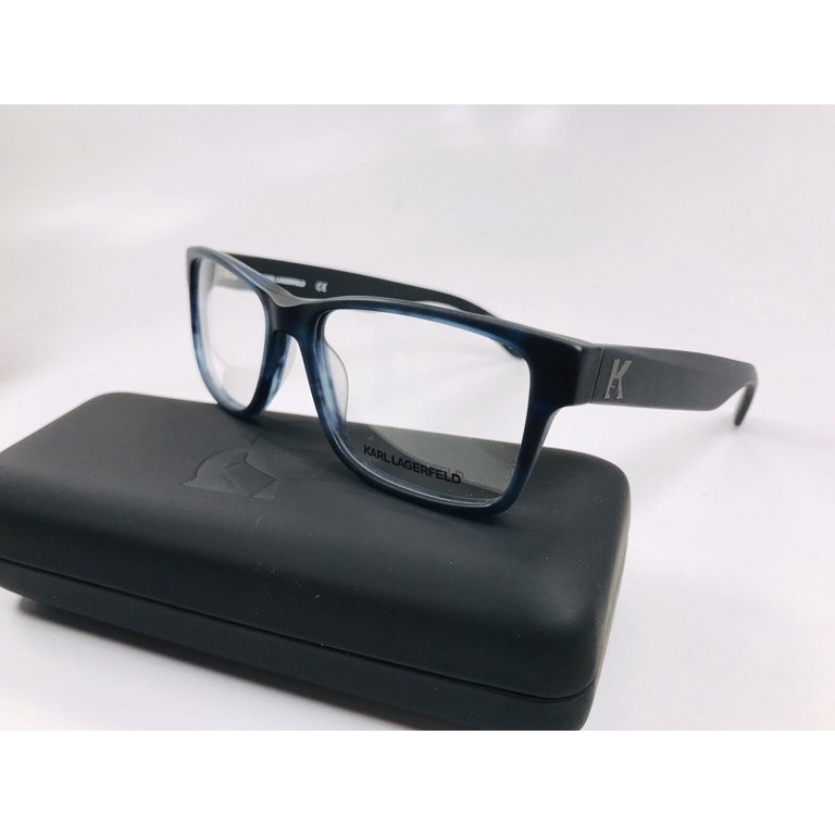 NEW KARL LAGERFELD KL873 041 Matte Black & Blue Eyeglasses  display picture 2