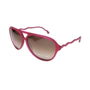 حزام كاتا الجديد 5 رجال / نساء SHIELD FULL-RIM 100٪ UVA & UVB RASPBERRY UNIQUE DESIGN COLORFUL PILOT SHADES MADE IN JAPAN FRAME GRADIENT CHOCOLATE LENSES 58-13-135 SUNGLASSES / SUN