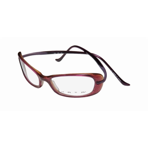 NEW KATA KD6 WOMENS/LADIES DESIGNER FULL-RIM GRAPE / VIOLET / MULTICOLOR LIGHT WEIGHT SPECTACULAR JAPAN MADE FRAME DEMO LENSES 51-16-130 EYEGLASSES/EYE GLASSES