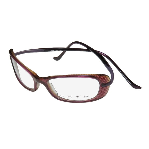 NEW KATA KD6 WOMENS/LADIES DESIGNER FULL-RIM GRAPE / VIOLET / MULTICOLOR LIGHT WEIGHT SPECTACULAR JAPAN MADE FRAME DEMO LENSES 51-16-130 EYEGLASSES/EYE GLASSES