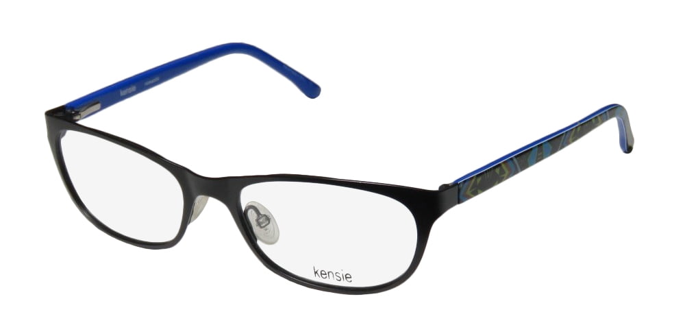Kensie Women\'s Semi-Rimless Eyeglasses Frames Teal Floral Accent 52-17-135 NEW KENSIE DAYDREAM WOMENS/LADIES DESIGNER HALF-RIM BLACK  main image 4