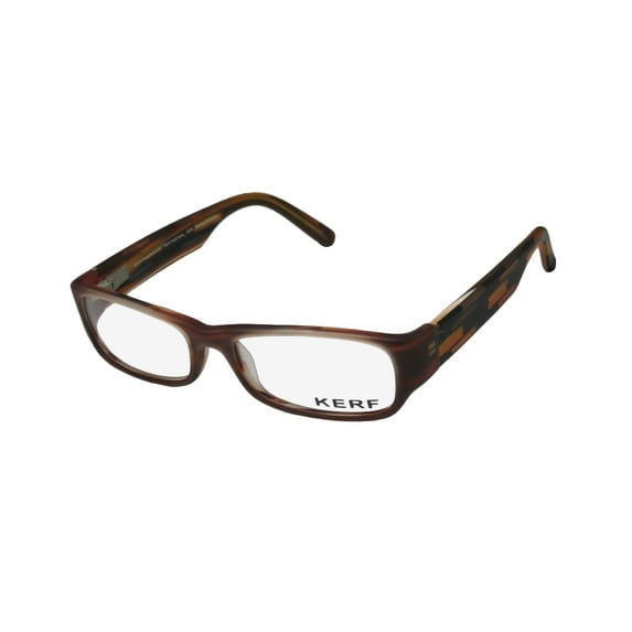 NEW KERF 87 WOMENS/LADIES DESIGNER FULL-RIM RED AMBER / MULTICOLOR POPULAR STYLE FULL-RIM HIP HAND MADE FRAME DEMO LENSES 52-16-0 EYEGLASSES/EYEWEAR