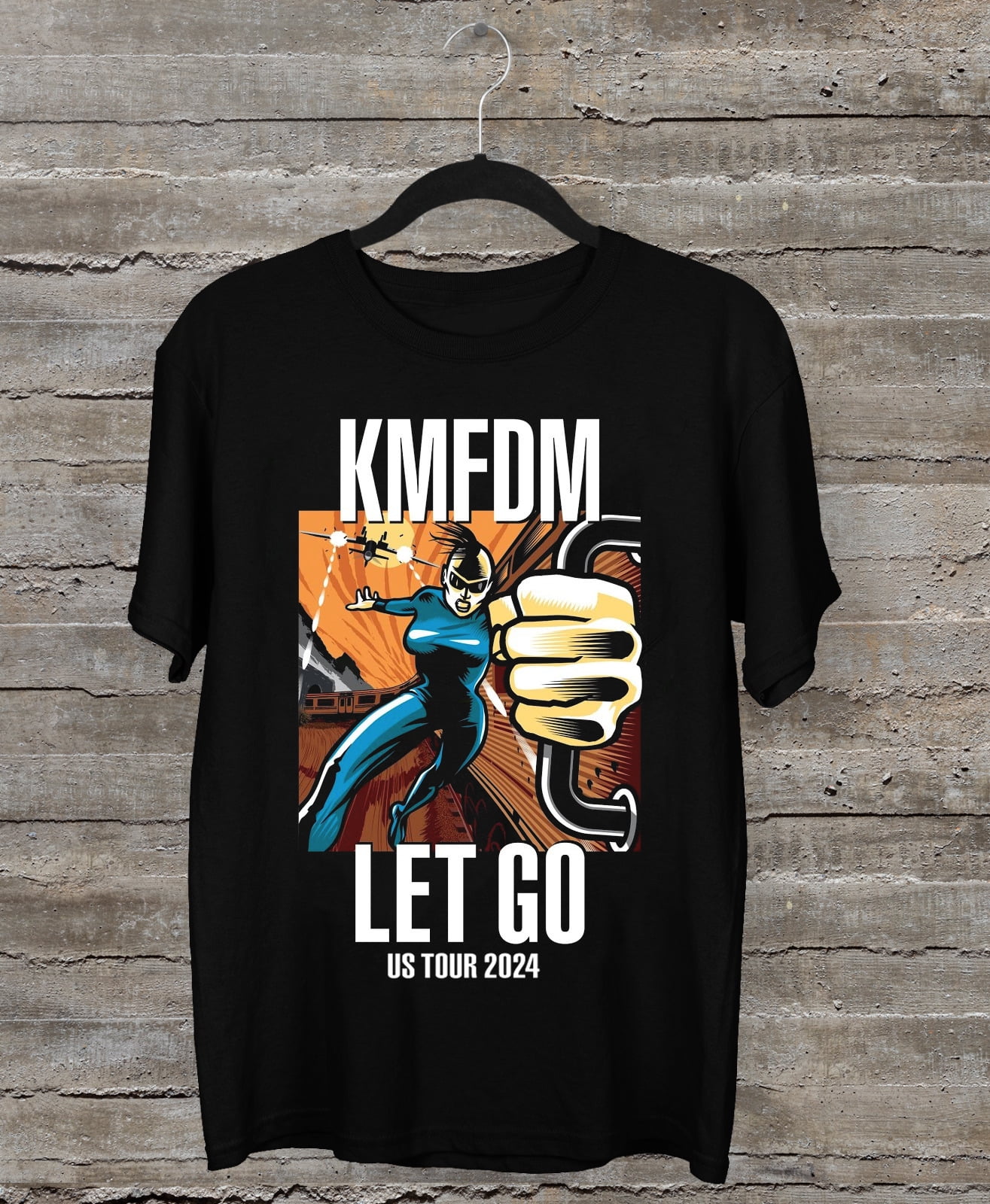 NEW KMFDM Let Go Tour 2024 Black All Size Shirt