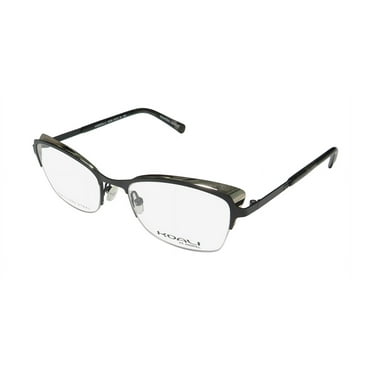 NEW KOALI 20018K WOMENS/LADIES CAT EYE HALF-RIM BLACK CAT EYE BUTTERFLY SHAPE MADE IN FRANCE FRAME DEMO LENSES 51-18-135 EYEGLASSES/GLASSES