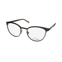 NEW KOALI 20052K WOMENS/LADIES CAT EYE FULL-RIM MATTE BLACK / TRANSPARENT BROWN FRAME DEMO LENSES 51-21-140 EYEGLASSES/EYEGLASS FRAME