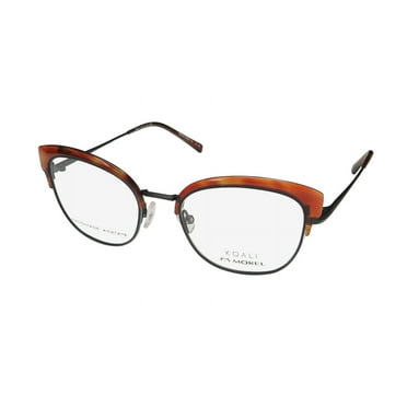 NEW KOALI 20067K WOMENS/LADIES CAT EYE FULL-RIM BROWN / BLACK FRAME DEMO LENSES 51-19-140 EYEGLASSES/EYEWEAR