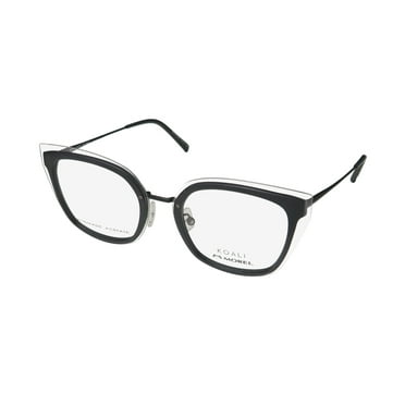 NEW KOALI 20074K WOMENS/LADIES CAT EYE FULL-RIM MATTE BLACK FRAME DEMO LENSES 50-21-145 EYEGLASSES/GLASSES
