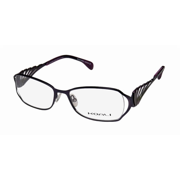 NEW KOALI 6918K MENS/WOMENS DESIGNER FULL-RIM PURPLE / LIME FRAME DEMO LENSES 52-17-135 EYEGLASSES/SPECTACLES