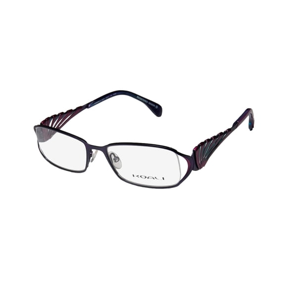 NEW KOALI 6919K WOMENS/LADIES DESIGNER FULL-RIM PURPLE / VIOLET / TEAL FRAME DEMO LENSES 50-17-135 EYEGLASSES/EYEGLASS FRAME