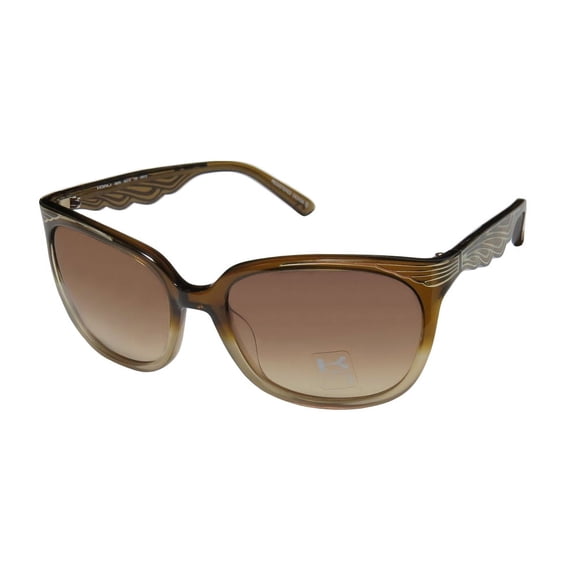 NEW KOALI 6967K WOMENS/LADIES CAT EYE FULL-RIM GRADIENT BROWN / GOLD FRAME GRADIENT BROWN LENSES 56-19-135 SUNGLASSES/SHADES