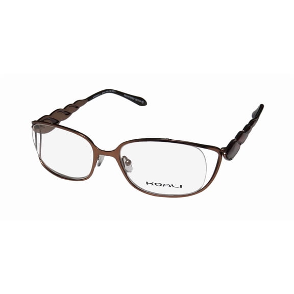 NEW KOALI 6981K WOMENS/LADIES DESIGNER FULL-RIM BROWN / RUBY FRAME DEMO LENSES 53-18-130 EYEGLASSES/EYEGLASS FRAME