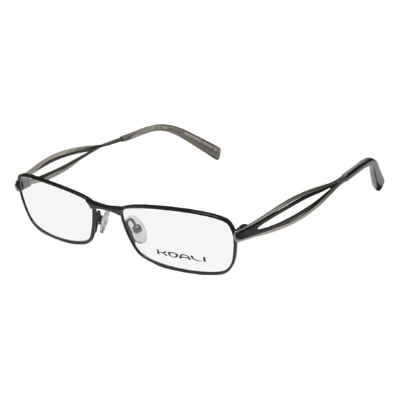 NEW KOALI 7124K WOMENS/LADIES DESIGNER FULL-RIM BLACK / GRAY FRAME DEMO LENSES 51-16-135 EYEGLASSES/SPECTACLES