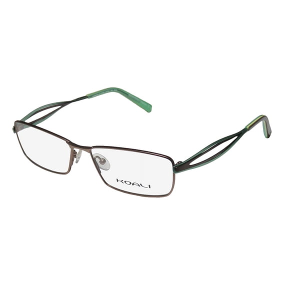 NEW KOALI 7125K WOMENS/LADIES DESIGNER FULL-RIM BROWN / MINT FRAME DEMO LENSES 54-15-135 EYEGLASSES/EYEGLASS FRAME