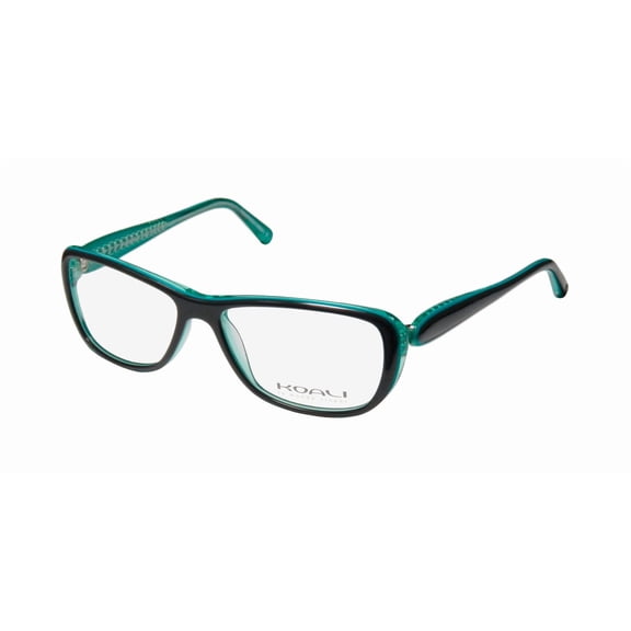 NEW KOALI 7184K WOMENS/LADIES DESIGNER FULL-RIM DEEP TURQOUISE / TEAL FRAME DEMO LENSES 53-14-130 EYEGLASSES/GLASSES