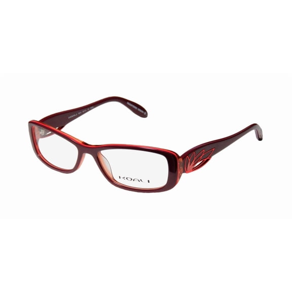 NEW KOALI 7201K WOMENS/LADIES DESIGNER FULL-RIM PLUM / RED FRAME DEMO LENSES 52-15-135 EYEGLASSES/EYEWEAR