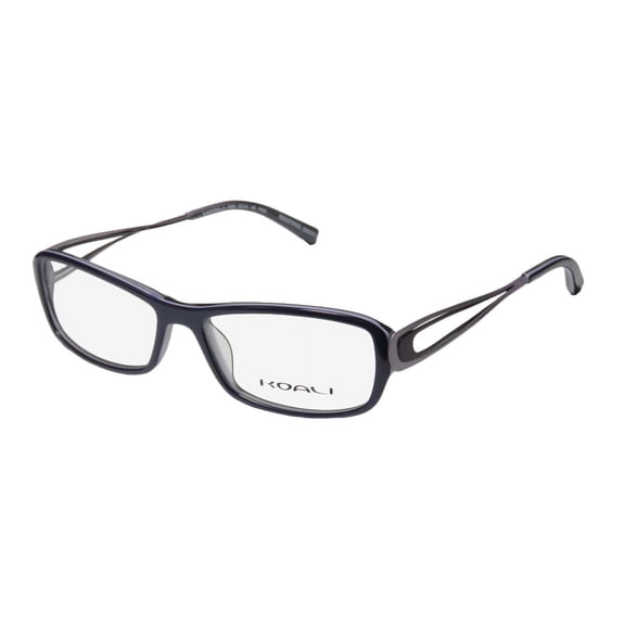 NEW KOALI 7255K WOMENS/LADIES DESIGNER FULL-RIM NAVY / EGGPLANT / LAVENDER FRAME DEMO LENSES 53-15-135 EYEGLASSES/GLASSES