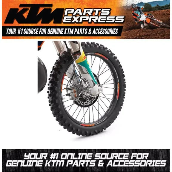 NEW KTM RIM DECALS STICKER KIT BLACK FITS ALL 125-530 CC 1998-2024 78109999000