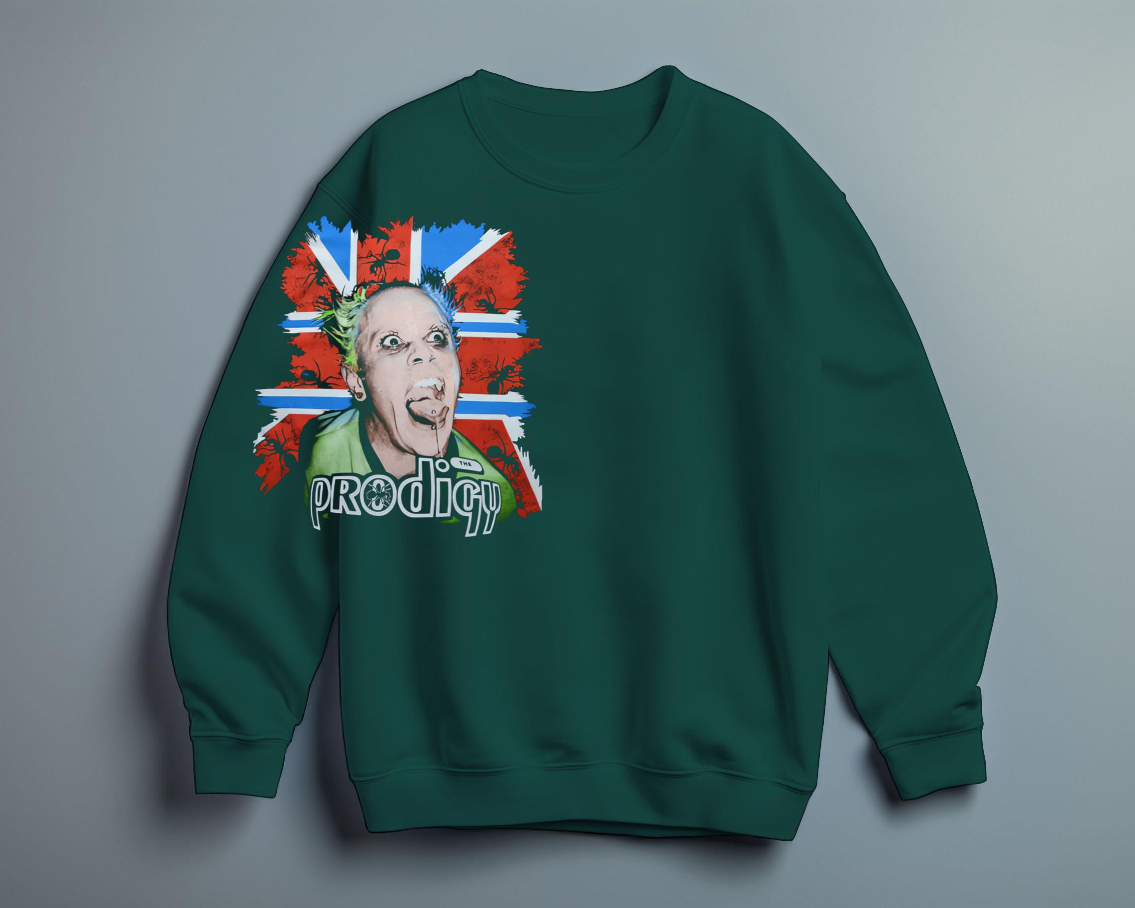 NEW Keith Flint The Prodigy American Flag Black All Size Shirt HE1561