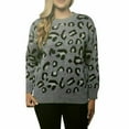 thumbnail image 1 of NEW!!! Kendall Kylie Sweater Pullover Animal Print (Grey & Small), 1 of 3