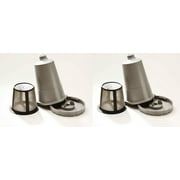 PureBlue Brew Stainless Steel Refillable Basket Reusable Coffee Filters (2 Count)