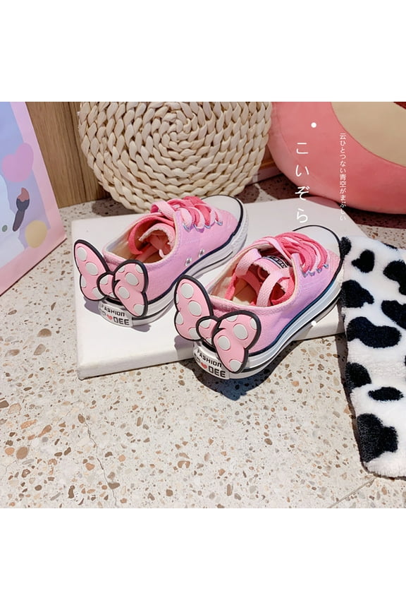 NEW Kids Adult Y2K Pink Bow Low-top Canvas Shoes, Kawaii Girls Fashionable Sneakers, Student Casual Skateboard shoes