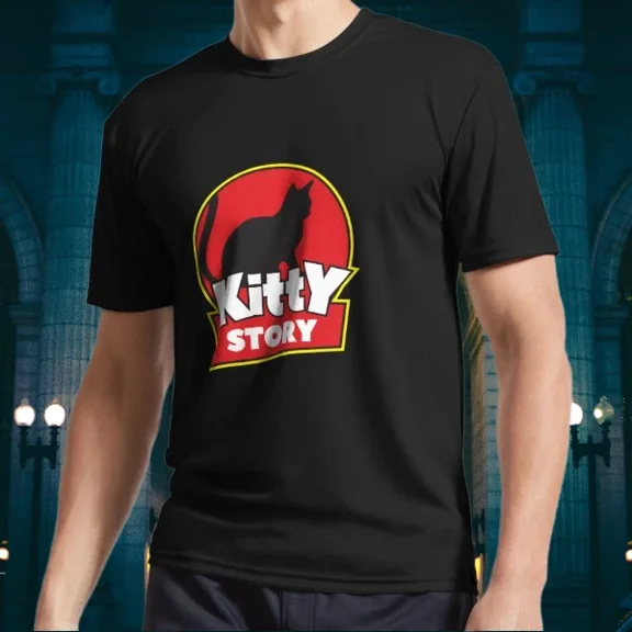 NEW! Kitty Story Logo Long Sleeve T-Shirt Funny Size S to 5XL