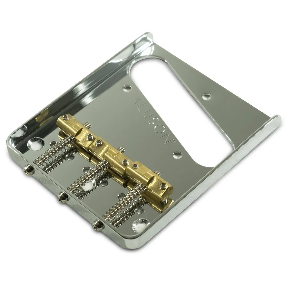 NEW - Kluson Hybrid Steel Bridge For Fender American Standard Tele, KASHYG-C