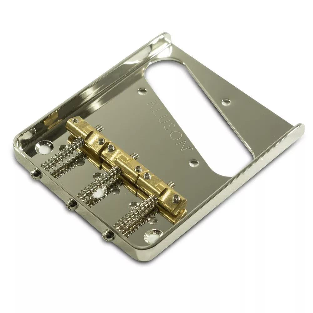 NEW - Kluson Hybrid Steel Bridge For Fender American Standard Tele, KASHYG-N