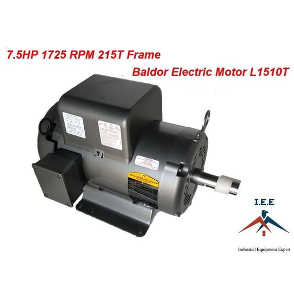 NEW! L1510T 7.5 HP, 1725 RPM New BALDOR ELECTRIC MOTOR Air Compressor