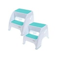 thumbnail image 1 of NEW L6070 X2 TODDLER AND ME 2 STEP STOOL - 2PACK AQUA, 1 of 2