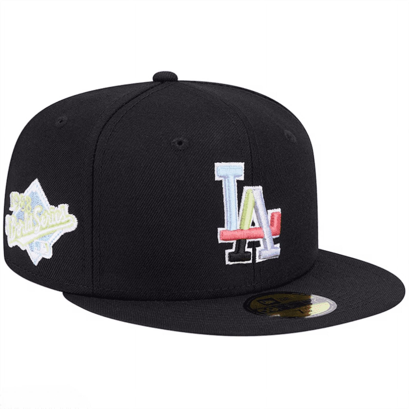 NEW LA D_odgers Black Multi-Color Pack Men's Fitted Baseball Cap ...