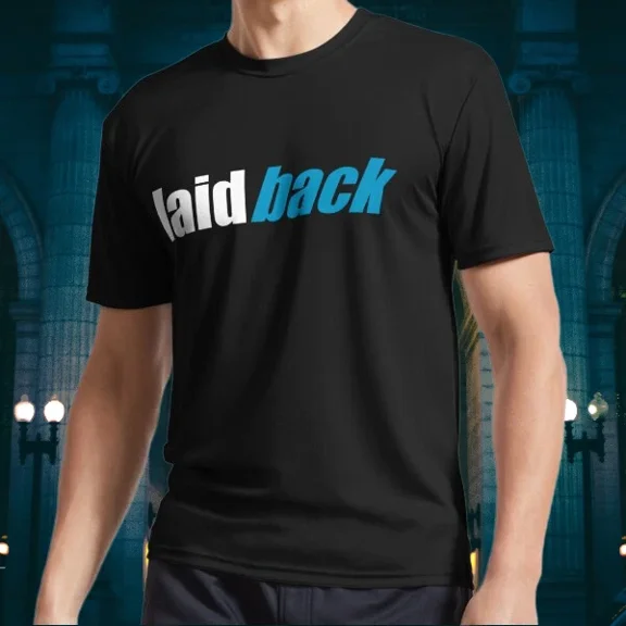 NEW! LAIDBACK Logo Long Sleeve T-Shirt Funny Size S to 5XL
